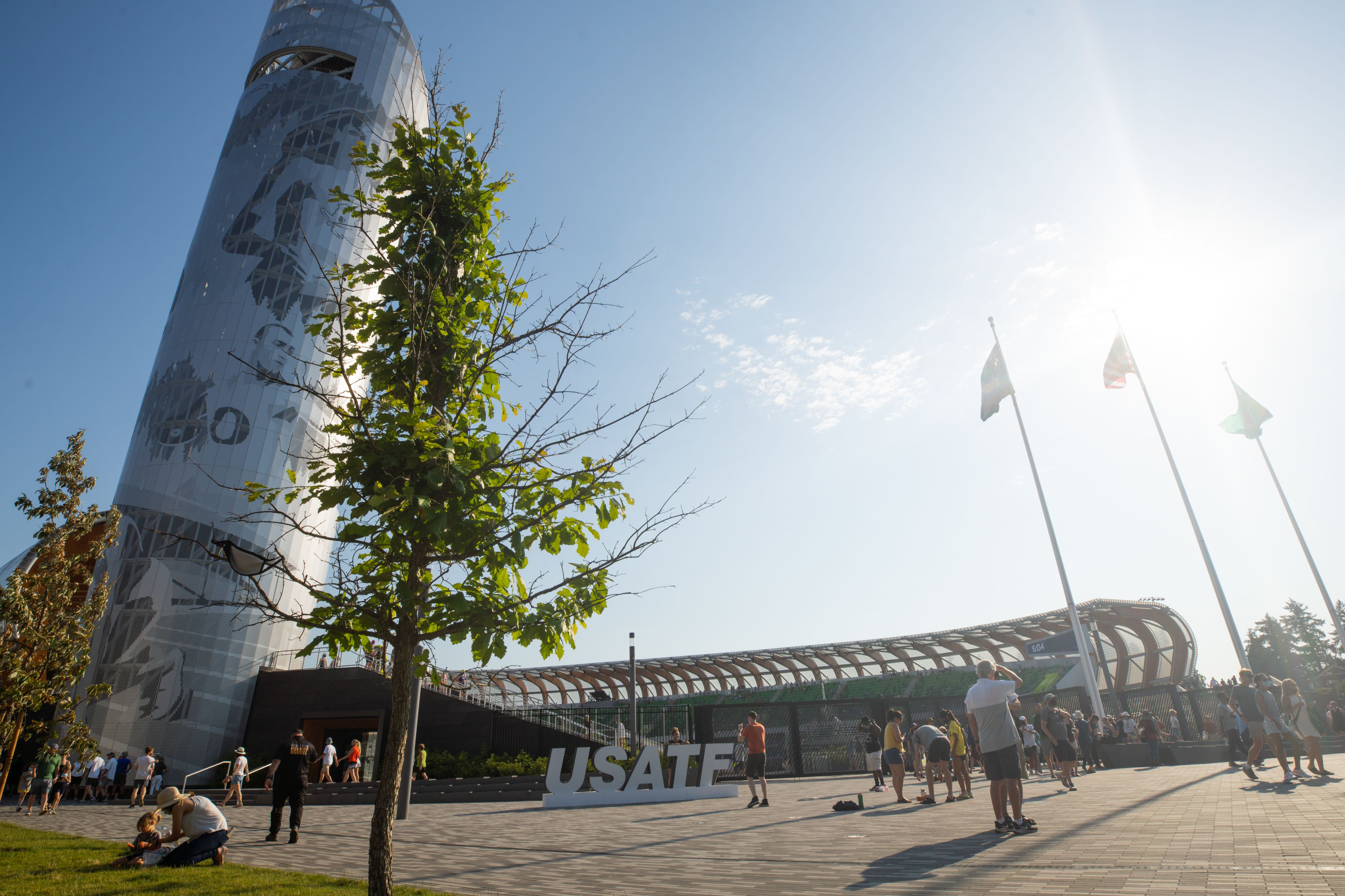 A photo of the outside of Hayward Field